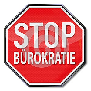 Stop sign with no bureaucracy