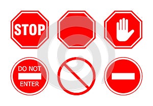 Stop sign set