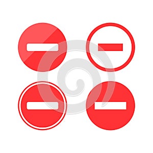 Stop sign. Stop icon isolated on white background. Vector illustration