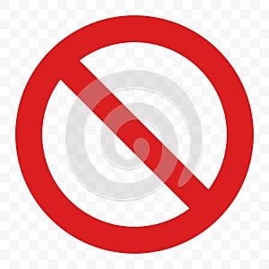 Stop sign vector no entry pass warning red icon