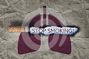 Stop smoking concept