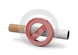 Stop Smoking Concept - 3D