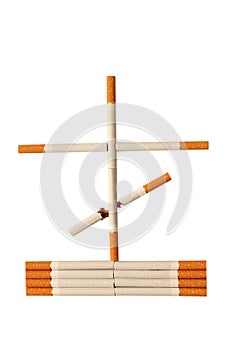 Stop smoking concept - danger of cigarettes