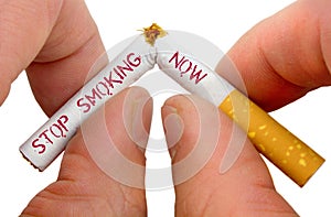 Stop smoking now