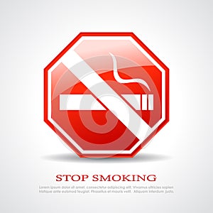 Stop smoking poster