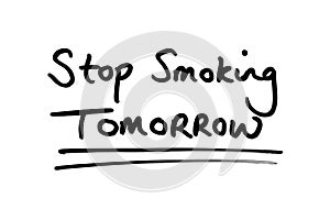 Stop Smoking Tomorrow