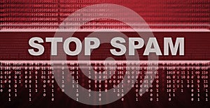 Stop spam concept