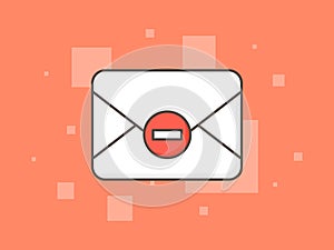 Stop spam creative concept