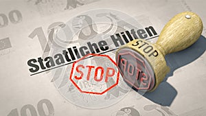 Stop state aid - German words \