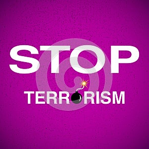 Stop terrorism background