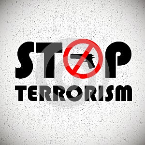 stop terrorism background