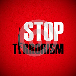 Stop terrorism background