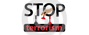 STOP TERRORISM CONCEPT. letters