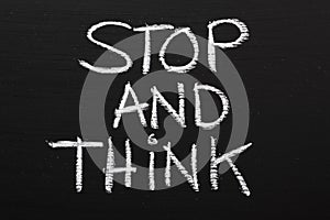 Stop and Think