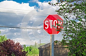 Stop traffic sign