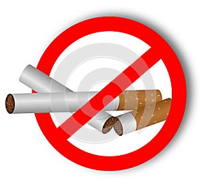 Stop using narcotics, cigarettes - sticker