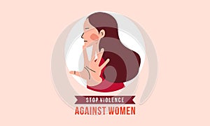 Stop Violence Against Women Banner Background