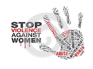 Stop violence against women photo