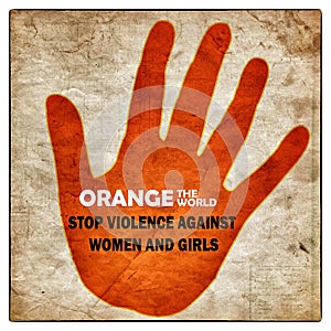 Stop violence against women photo