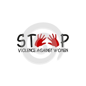 Stop Violence Against Women Poster.Stop Rape.Stop violence against womens And Girls.