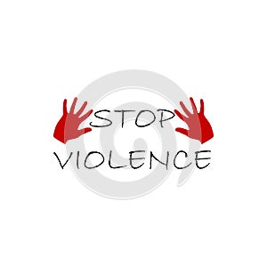 Stop Violence Poster.Stop Rape.Stop violence against womens And Girls.