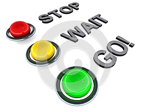 Stop wait go photo