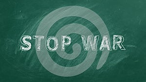 Stop War. Animated illustration.