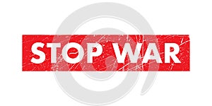 STOP WAR stamp. Vector illustration graphic