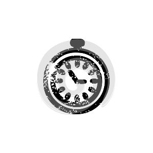 Stop watch distressed icon