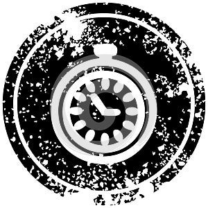 stop watch distressed icon