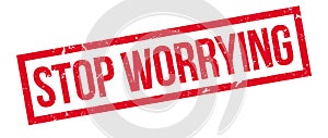 Stop worrying rubber stamp