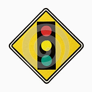 Stoplight sign.