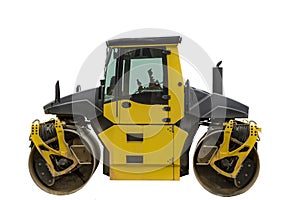 Stopped drum roller. Side view