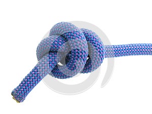 Stopper knot in climbing rope