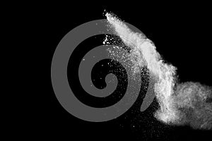 Stopping the movement of white powder