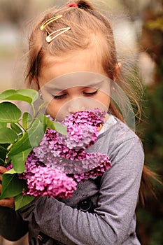 Stopping to smell the flowers photo