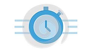 Stopwatch with Analog Clock Icon: Time Tracking Precision, vector design Generative AI
