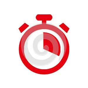 Stopwatch around icon, symbol, logo illustration - vector