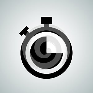 Stopwatch countdown clock buttons vector icon