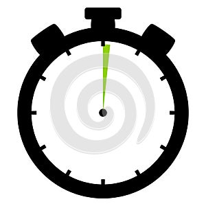 Stopwatch Icon: 1 Minute or 1 Second