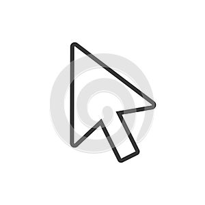 Cursor icon on white background