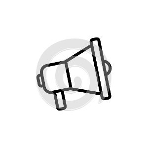 Megaphone icon on white background