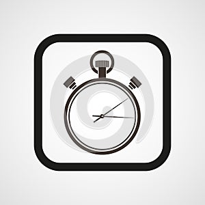 Stopwatch Icon Flat Simple Vector illustration