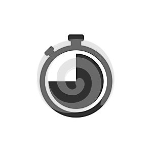 Stopwatch icon, logo. Chronometer, timer sign.