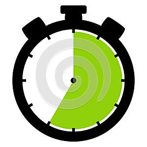 Stopwatch Icon: 35 Minutes 35 Seconds or 7 hours photo
