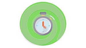 Stopwatch Icon: Timer for Speed and Efficiency Tracking, vector design Generative AI