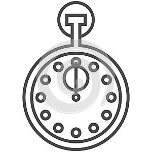 Stopwatch icon, vector stop watch clock timer