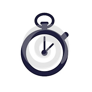 Stopwatch icon on white background. Vector illustration