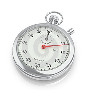 Stopwatch silver white fonom.