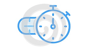 Stopwatch Timer Icon for Time Measurement & Tracking, vector design Generative AI